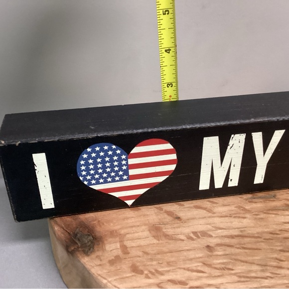 🔵 I ❤️ My Soldier - Beautiful Patriotic Home Decor for Mom, Wife, Son, Daughter - Picture 9 of 11